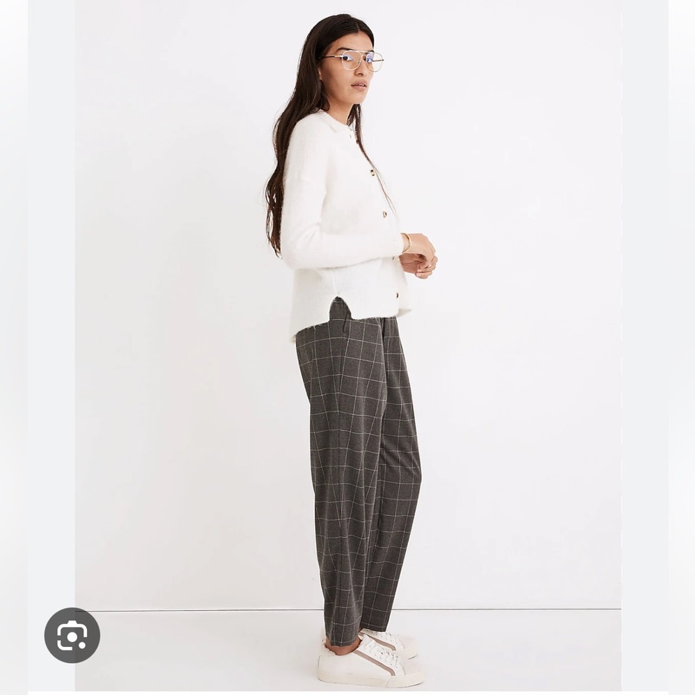 Madewell Plaid Flannel Track Trousers